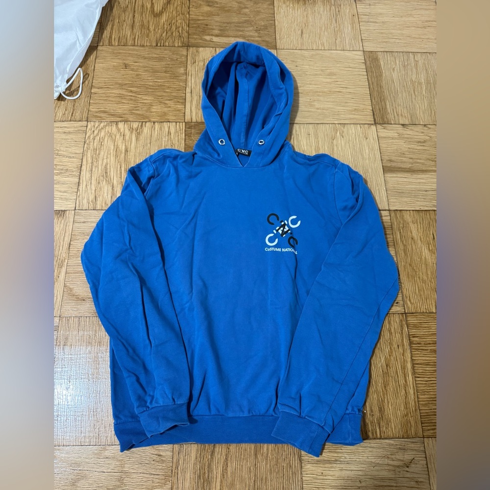 CNC Costume National Blue Men's Hoodie Sweater